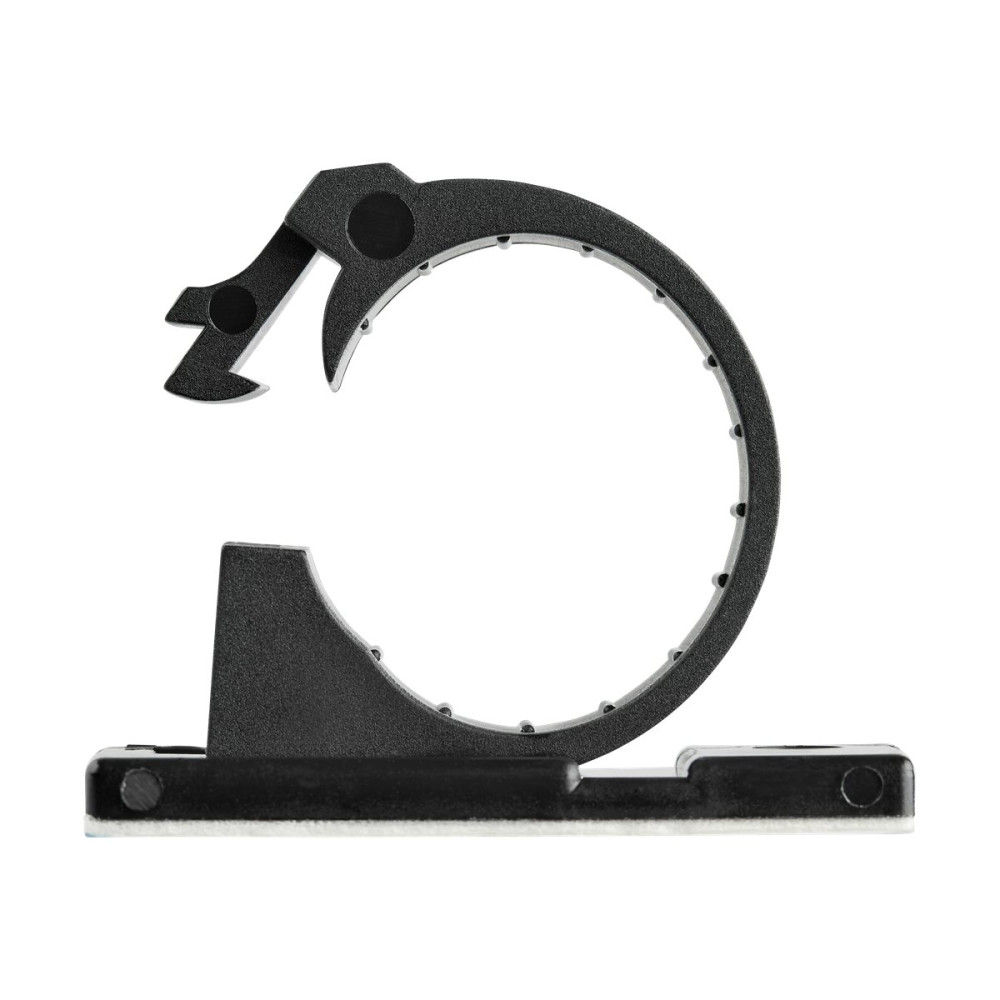 Produktbild för StarTech.com 100 självhäftande kabelhanteringsclips Svart - Nätverk/Ethernet/kontorsbord/datorsladdorganiserare - Självfästande kabel-/ledningshållare - Självhäftande nylonklämma brandklassad enligt UL/94V-2 - kabelklämmor - TAA-kompatibel