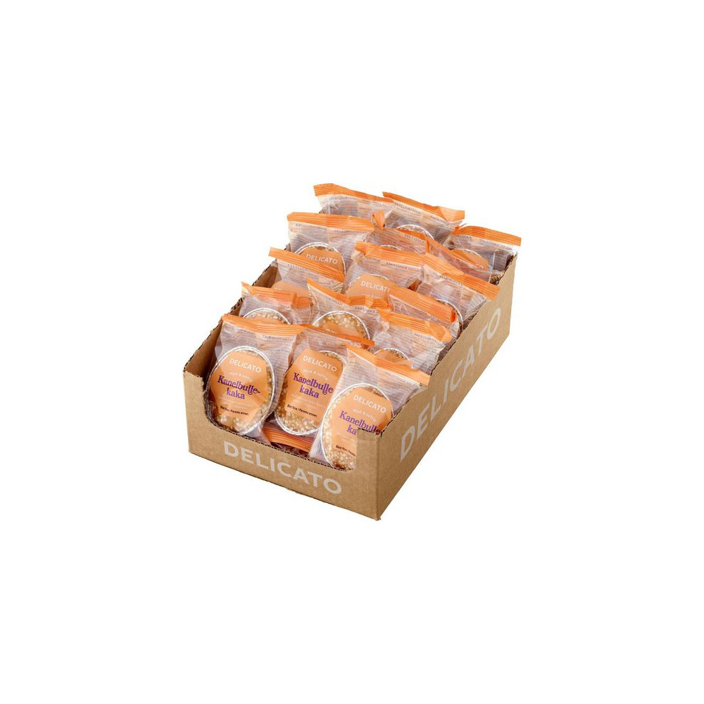 Produktbild för Kakor DELICATO Kanelbullekaka 50g 25/fp