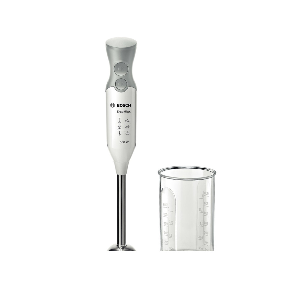Produktbild för Bosch ErgoMixx MSM66110 - handmixer - vit/telegrå