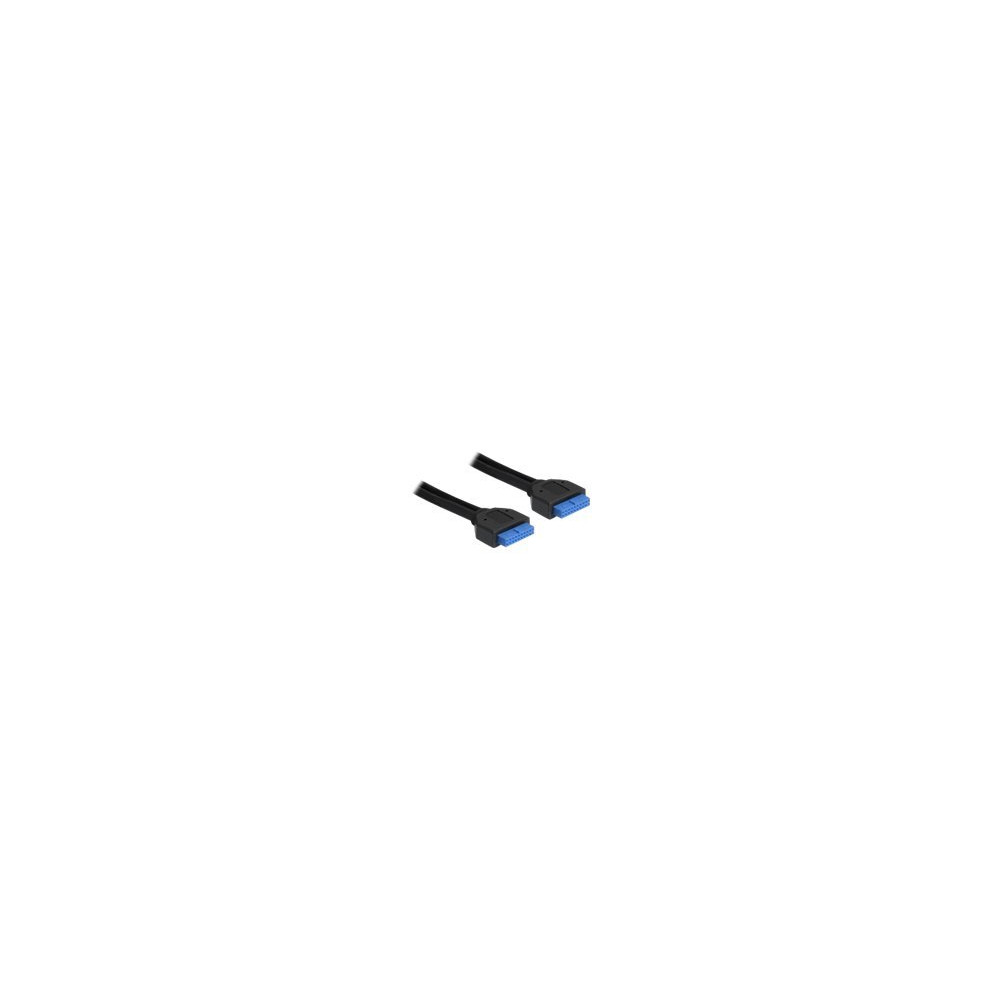 Produktbild för Delock USB 3.0 Pin Header - USB-kabel - 19-stifts USB 3.0-kontakt till 19-stifts USB 3.0-kontakt - 45 cm