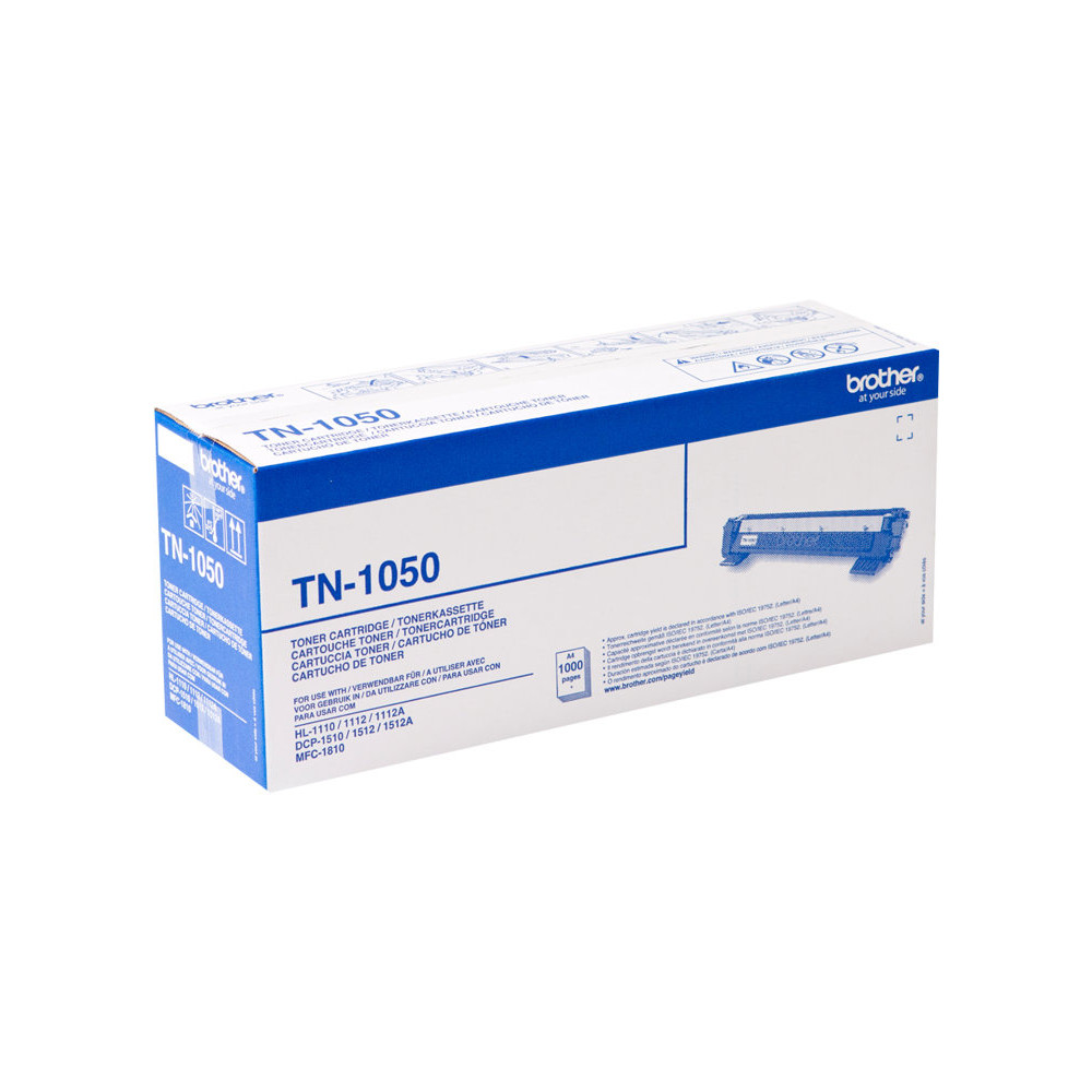 Produktbild för Brother TN1050 - svart - original - tonerkassett