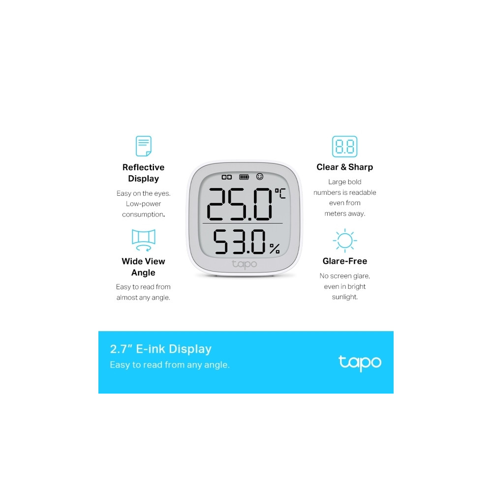Produktbild för Tapo T315 V1 - temperatur- och fuktighetssensor - smart