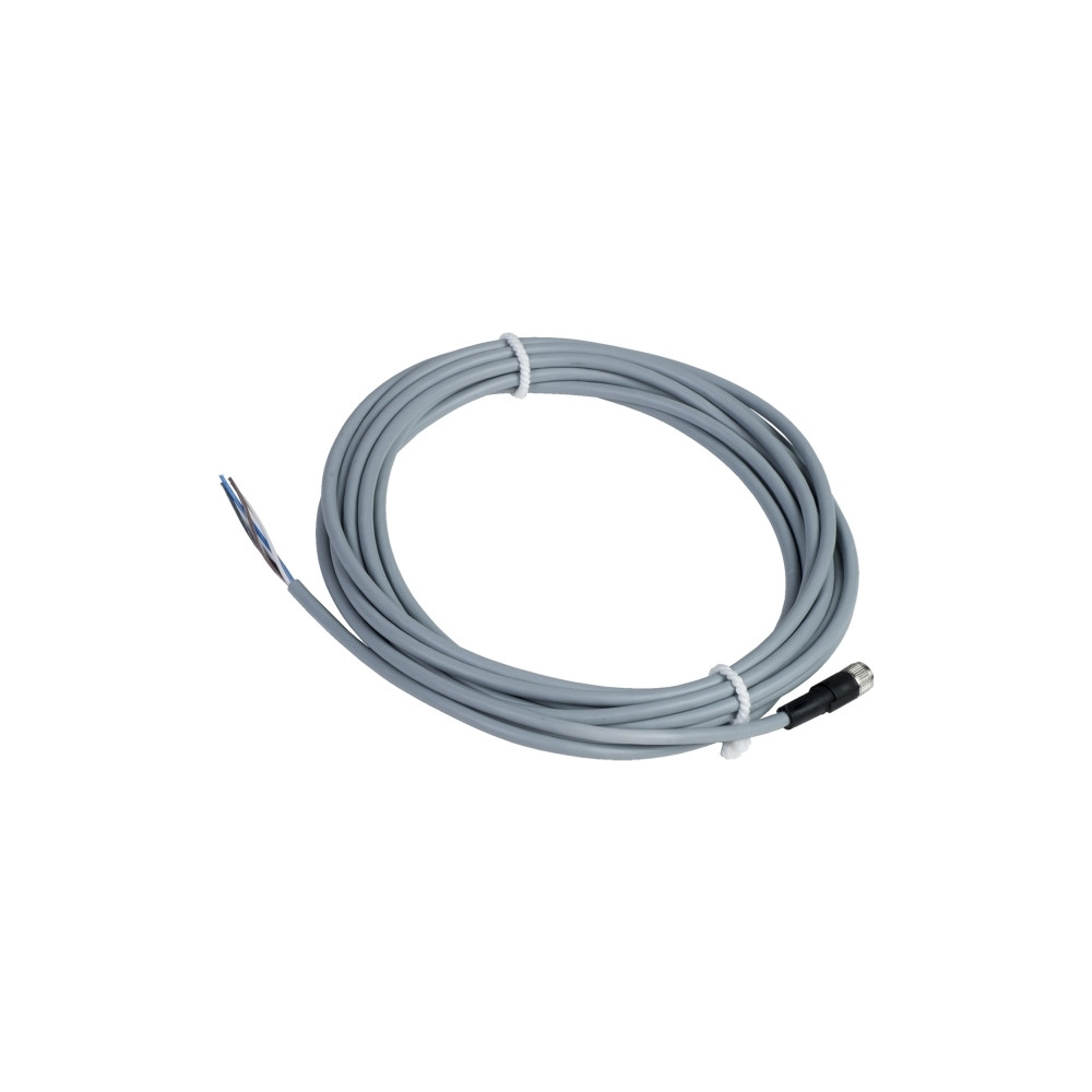 Produktbild för Schneider Electric XZCPV0941L5, 5 m, M8, Hunstik, Grå, Polyv...
