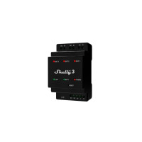 Produktbild för Shelly Pro 3, Sort, 802.11b, 802.11g, Wi-Fi 4 (802.11n), 2,4...
