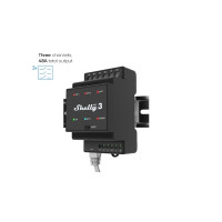 Produktbild för Shelly Pro 3, Sort, 802.11b, 802.11g, Wi-Fi 4 (802.11n), 2,4...