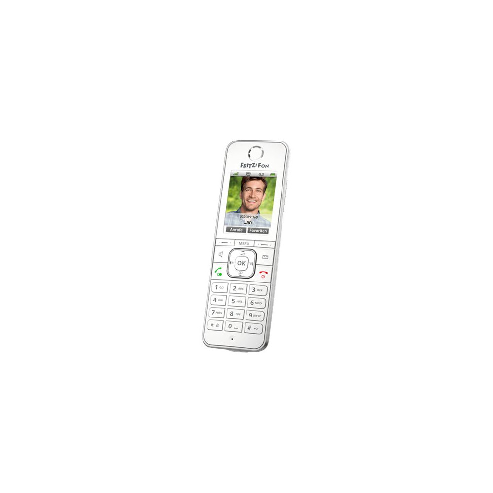Produktbild för FRITZ!Fon C6 - trådlös VoIP-telefon - med internetradio med nummerpresentation - 3-riktad samtalsförmåg
