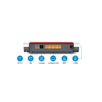 Produktbild för FRITZ!Box 7530 AX - trådlös router - DSL-modem - Wi-Fi 6 - skrivbordsmodell