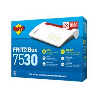 Produktbild för FRITZ!Box 7530 AX - trådlös router - DSL-modem - Wi-Fi 6 - skrivbordsmodell