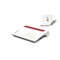 Produktbild för FRITZ!Box 7530 AX - trådlös router - DSL-modem - Wi-Fi 6 - skrivbordsmodell