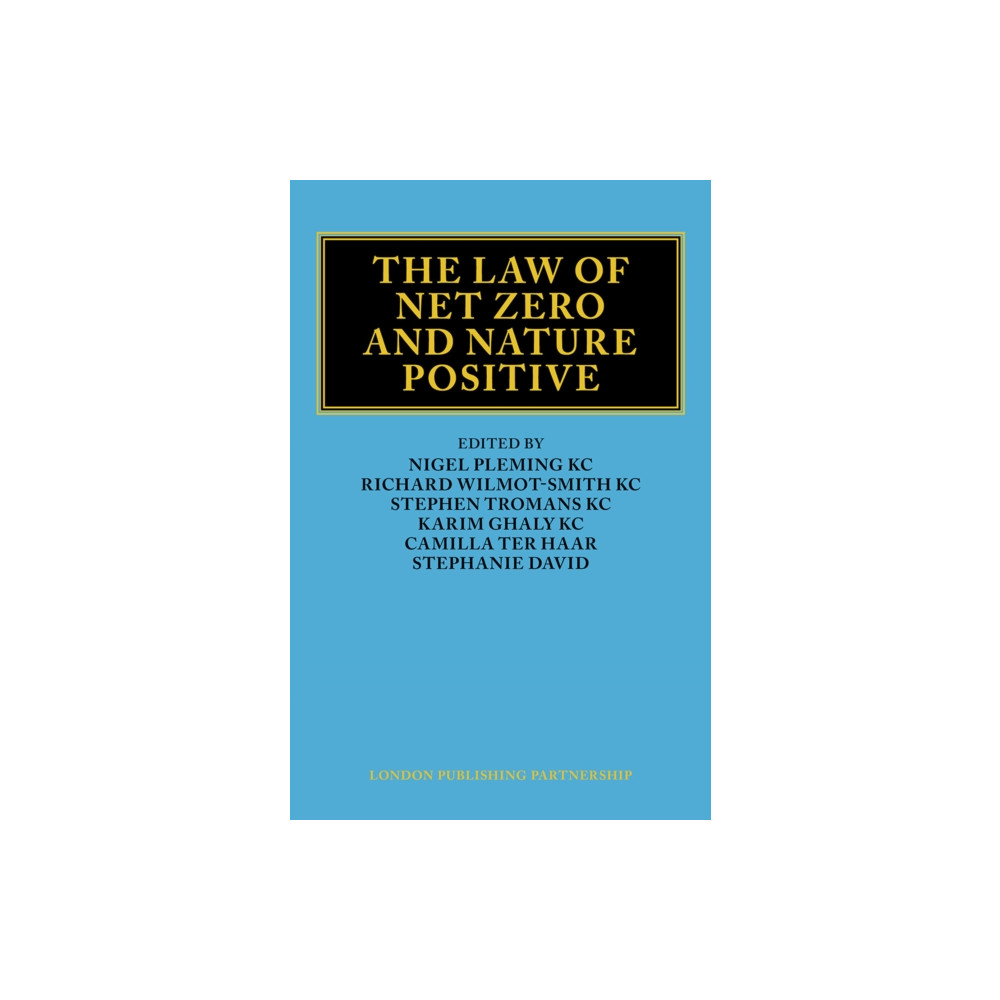 Produktbild för The Law of Net Zero and Nature Positive (inbunden, eng)
