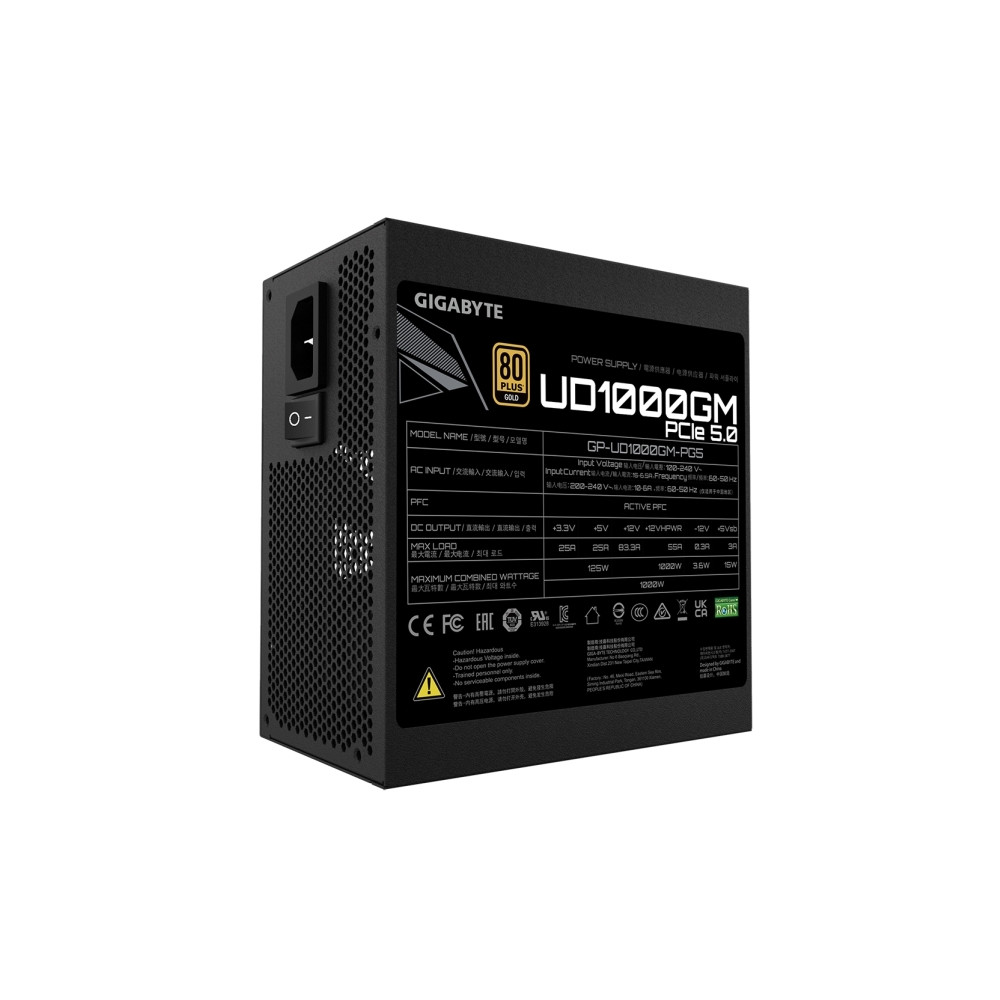 Produktbild för Gigabyte UD1000GM PG5 - nätaggregat - 1000 watt