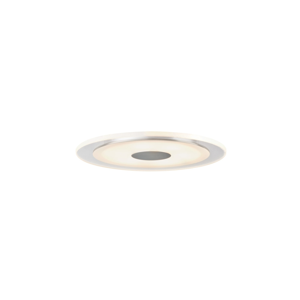 Produktbild för Paulmann Premium - takförsänkt lampa - LED - 6 W - varmt vitt ljus - 3000 K - aluminiumsatin (paket om 3)