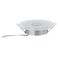 Produktbild för Paulmann Premium - takförsänkt lampa - LED - 6 W - varmt vitt ljus - 3000 K - aluminiumsatin (paket om 3)