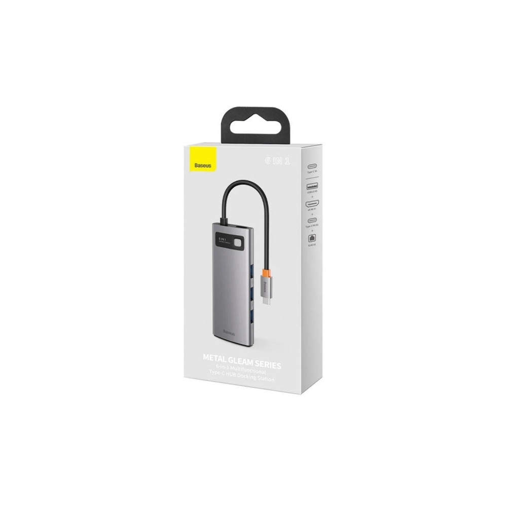 Produktbild för Baseus Metal Gleam, USB 3.2 Gen 1 (3.1 Gen 1) Type-C, 100 W,...