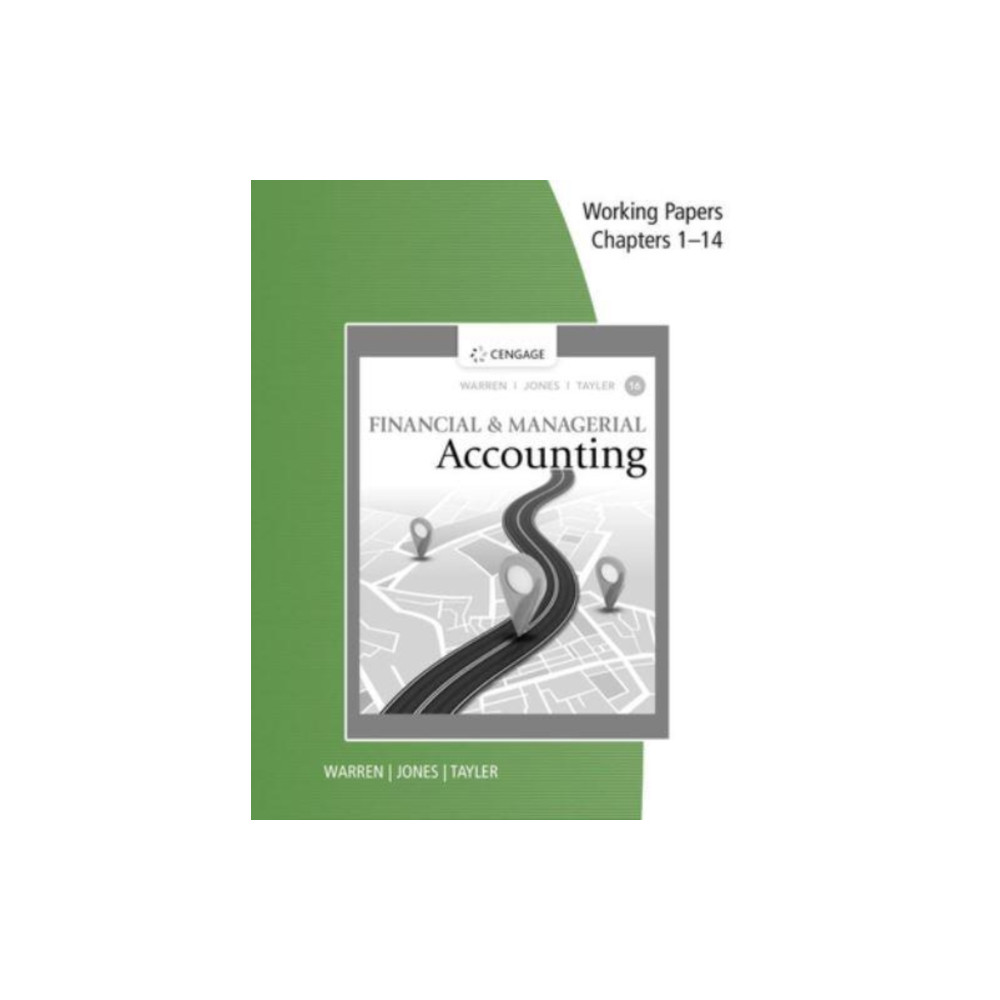 Produktbild för Working Papers, Chapters 1-14 for Warren/Jones/Tayler's Financial &  Managerial Accounting (häftad, eng)