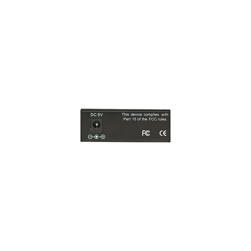 Produktbild för Intellinet Fast Ethernet Media Converter, 10/100Base-Tx to 100Base-Fx (SC) Multi-Mode, 2 km (1.24 mi) - fibermediekonverterare - 10Mb LAN, 100Mb LAN