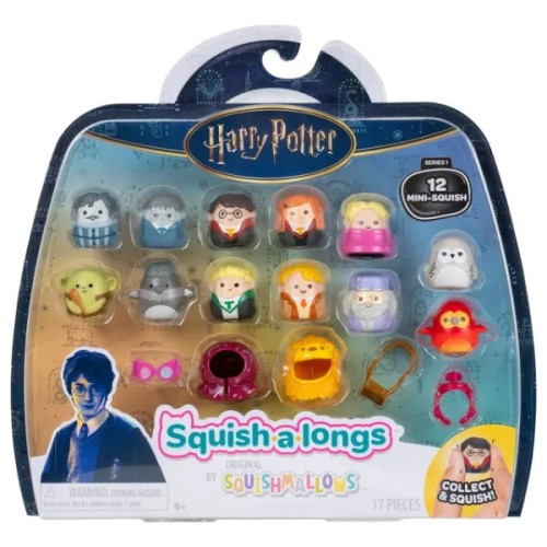 Squishmallows Squish-a-longs 2,5 cm Harry Potter 12-pack
