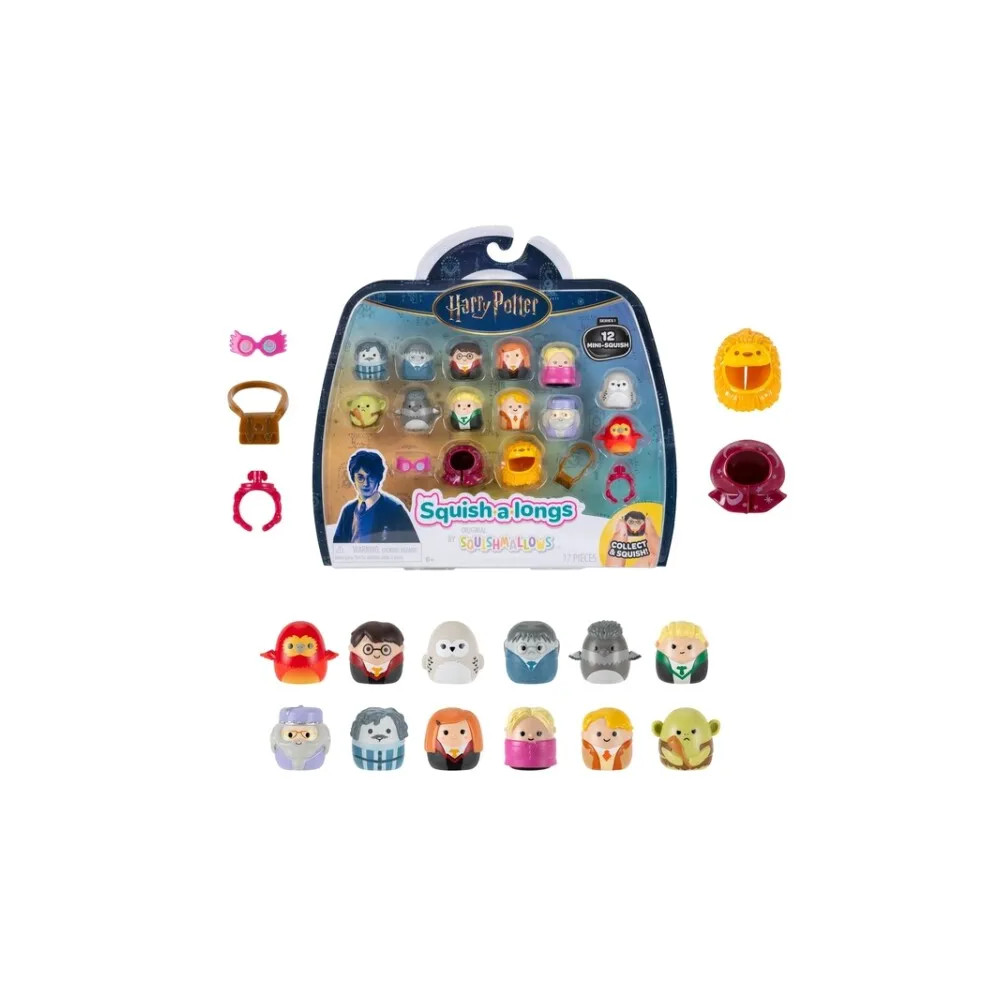 Produktbild för Squish-a-longs 2,5 cm Harry Potter 12-pack