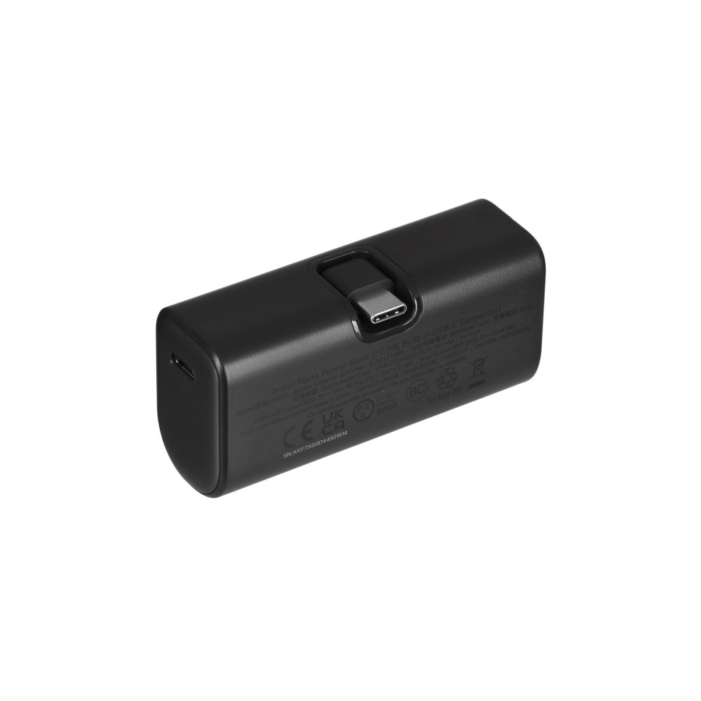Produktbild för Anker Nano strömförsörjningsbank - 24 pin USB-C - 22.5 Watt