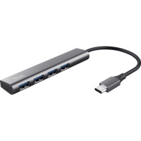 Produktbild för Trust Halyx - hubb - USB-C - 4 portar