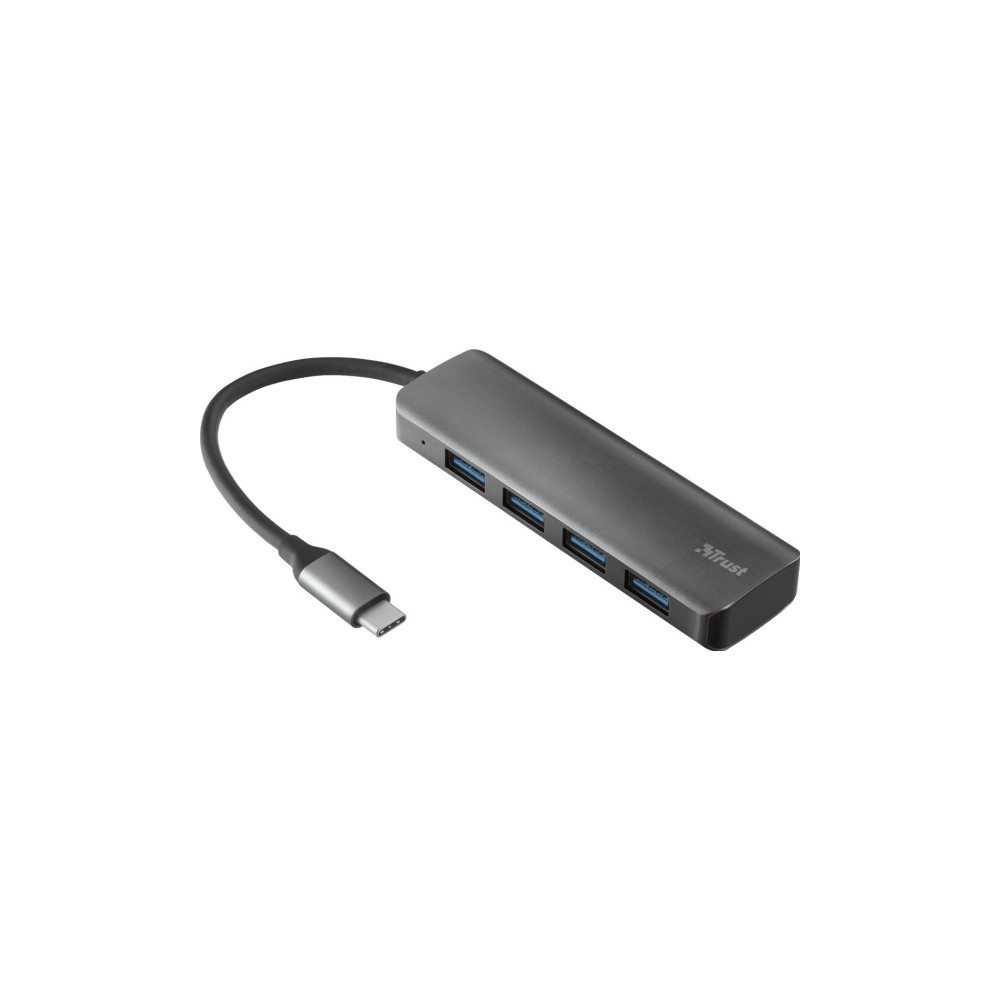 Produktbild för Trust Halyx - hubb - USB-C - 4 portar
