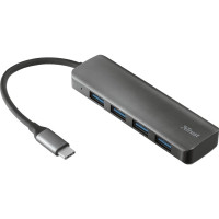 Produktbild för Trust Halyx - hubb - USB-C - 4 portar