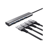 Produktbild för Trust Halyx - hubb - USB-C - 4 portar