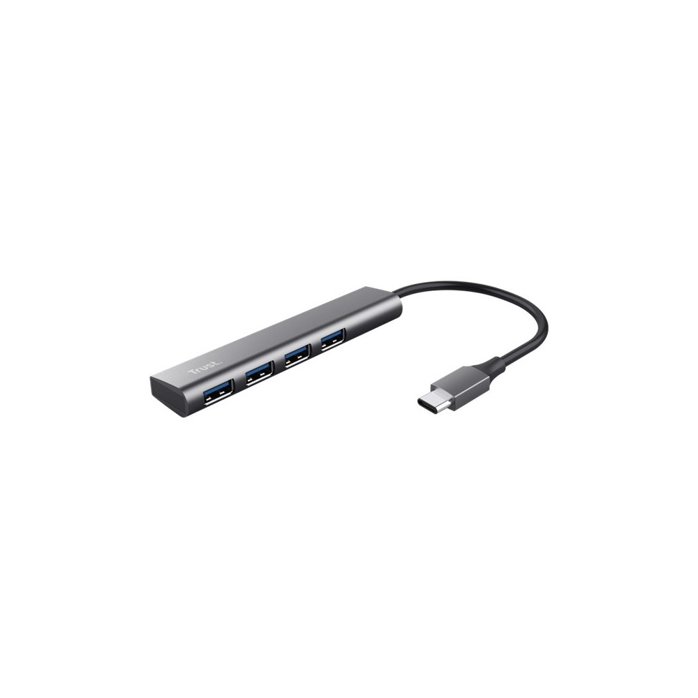Produktbild för Trust Halyx - hubb - USB-C - 4 portar