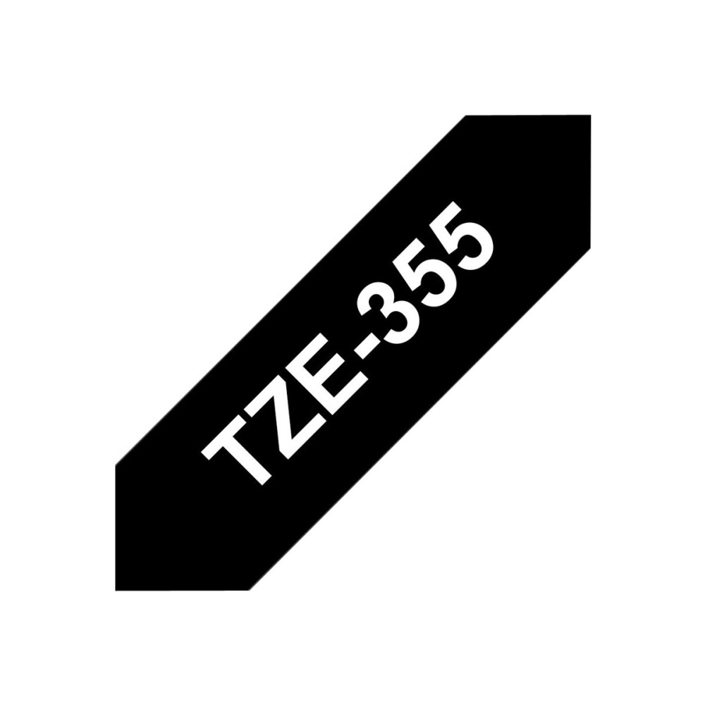 Produktbild för Brother TZe-355 - bandlaminat - 1 kassett(er) - Rulle ( 2,4 cm x 8 m)