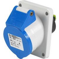 Produktbild för BALS CEE uttag för infällnad H6 230V 16A 3-polig blå sned 20...