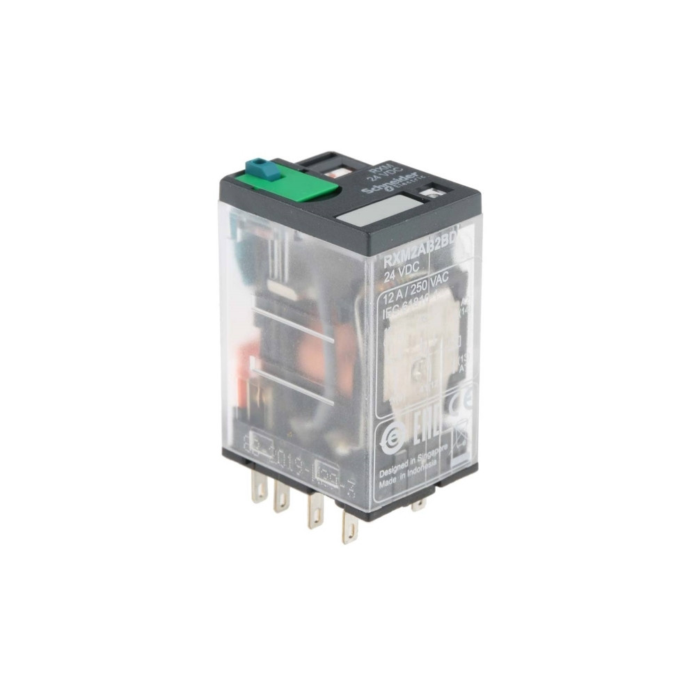 Produktbild för Schneider Electric RXM2AB2BD Stikrelæ 24 V/DC 12 A 2 x bryde...