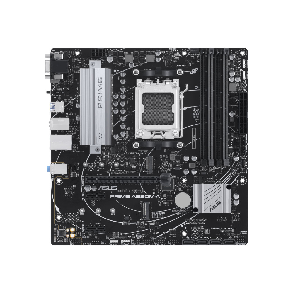 Produktbild för ASUS PRIME A620M-A-CSM - moderkort - micro ATX - Socket AM5 - AMD A620