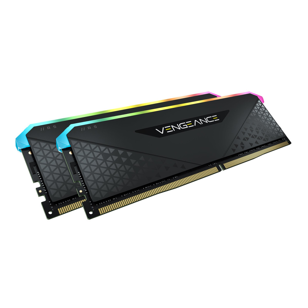 Produktbild för CORSAIR Vengeance RGB RS - DDR4 - sats - 32 GB: 2 x 16 GB - DIMM 288-pin - 3200 MHz / PC4-25600 - ej buffrad