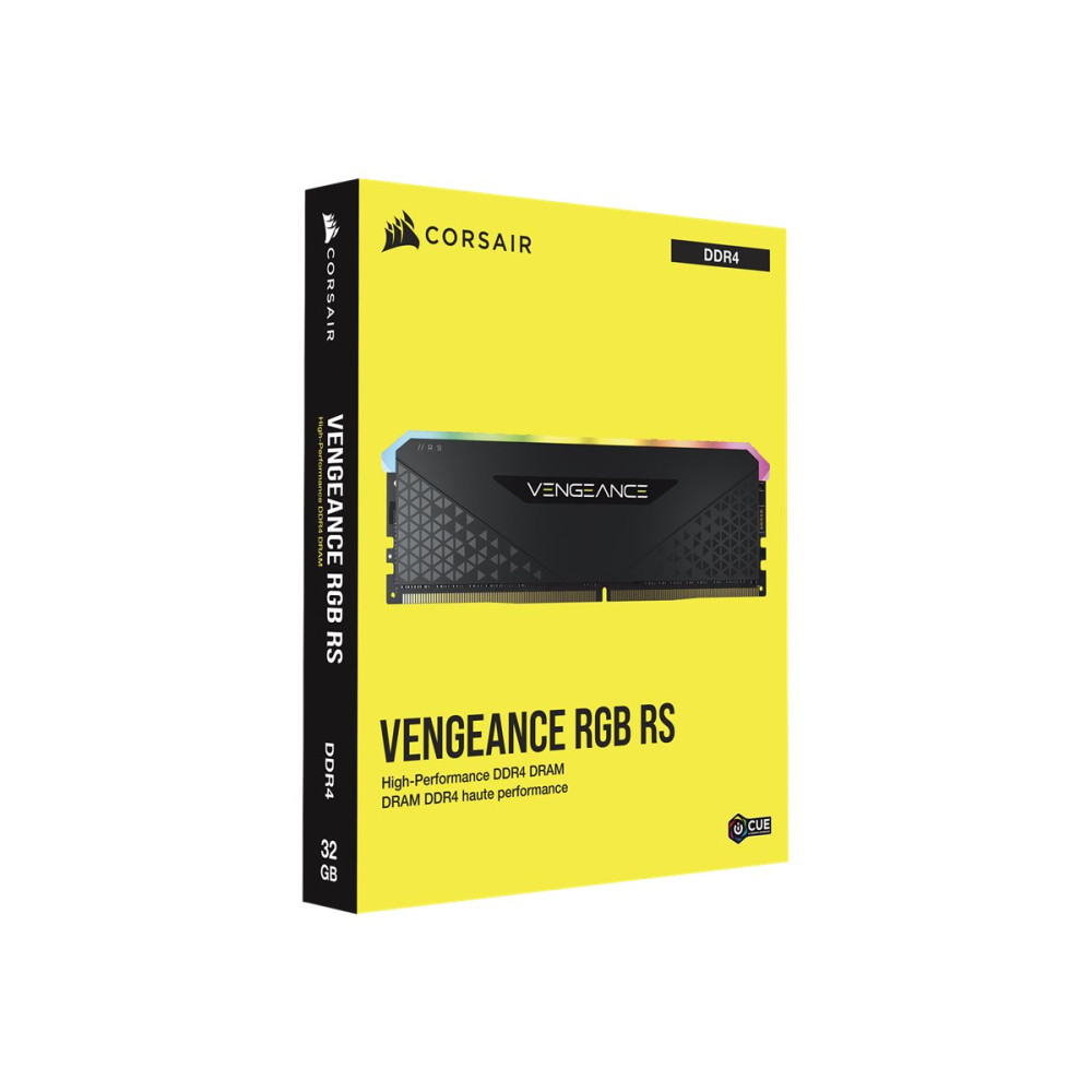 Produktbild för CORSAIR Vengeance RGB RS - DDR4 - sats - 32 GB: 2 x 16 GB - DIMM 288-pin - 3200 MHz / PC4-25600 - ej buffrad