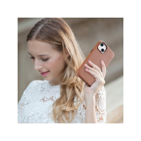 Produktbild för iCarer case i läder för iPhone 14 Plus (kompatibel med MagSa...