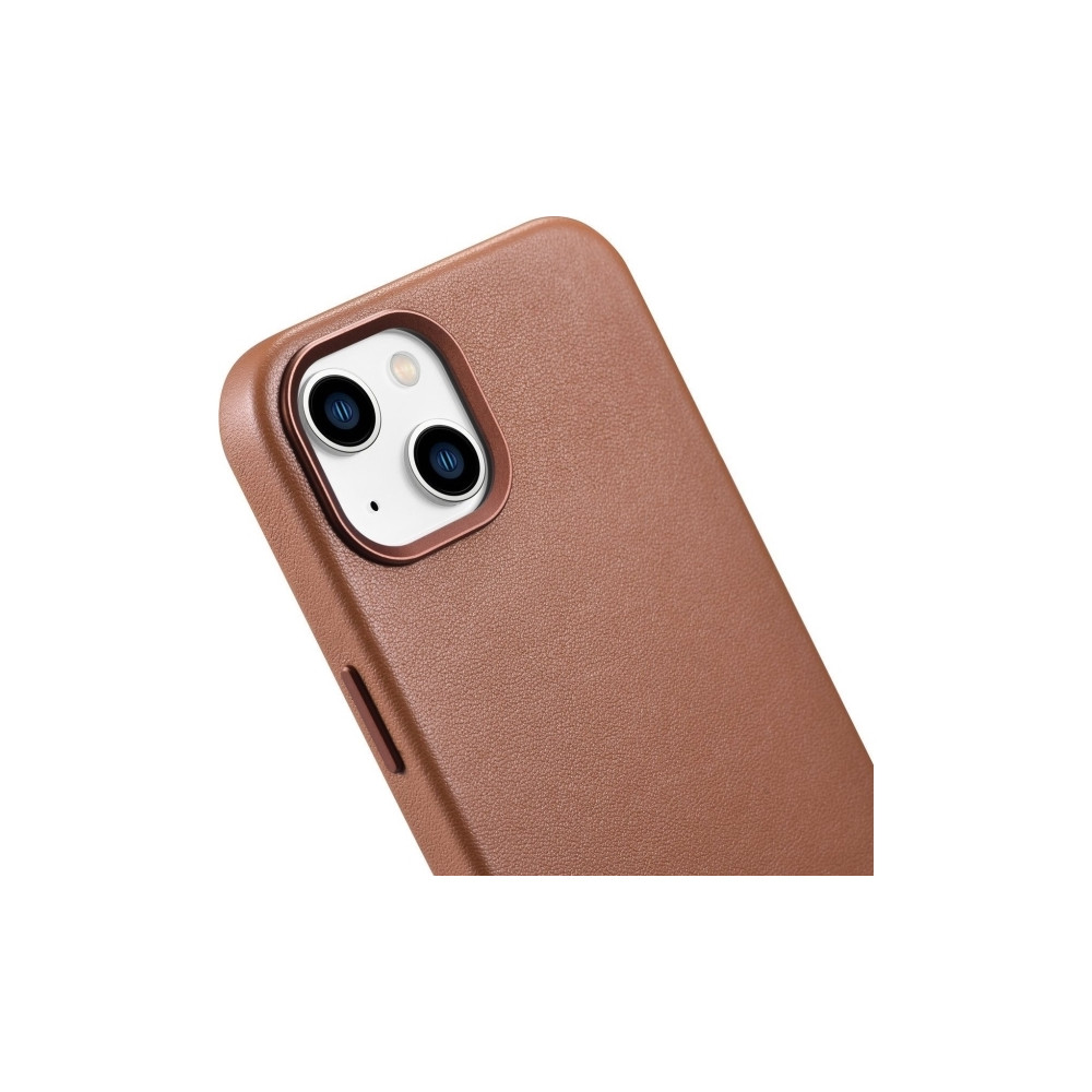 Produktbild för iCarer case i läder för iPhone 14 Plus (kompatibel med MagSa...