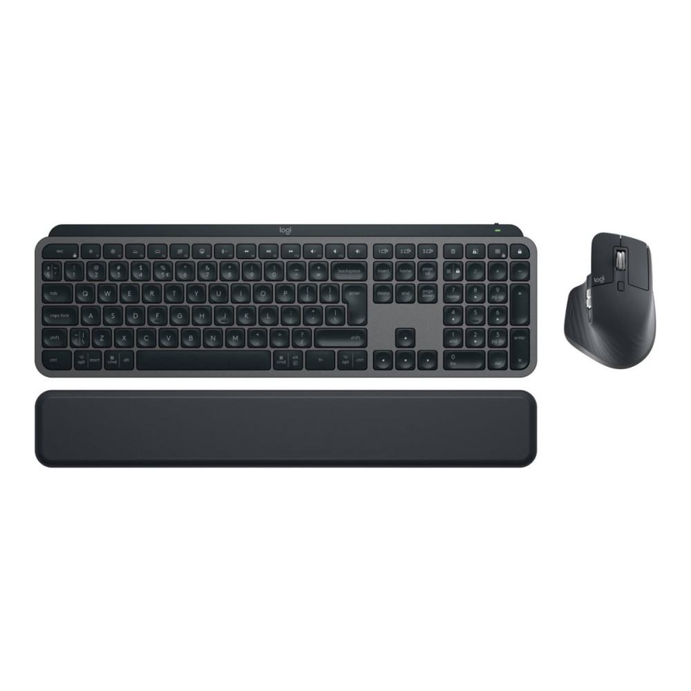Produktbild för Logitech MX Keys S Combo - sats med tangentbord och mus - QWERTZ - tysk - grafit Inmatningsenhet
