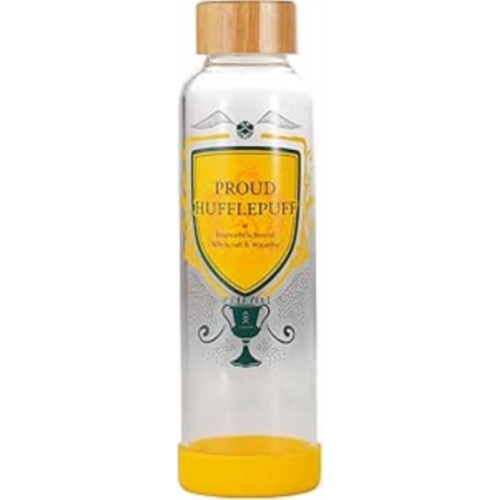 Half Moon Bay Water Bottle Glass (500ml) - Harry Potter (Proud Hufflepuff)