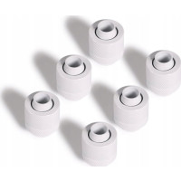 Produktbild för Alphacool 17624, Slangkoppling, mässing, Vit, 1/4", 27 mm, 2...