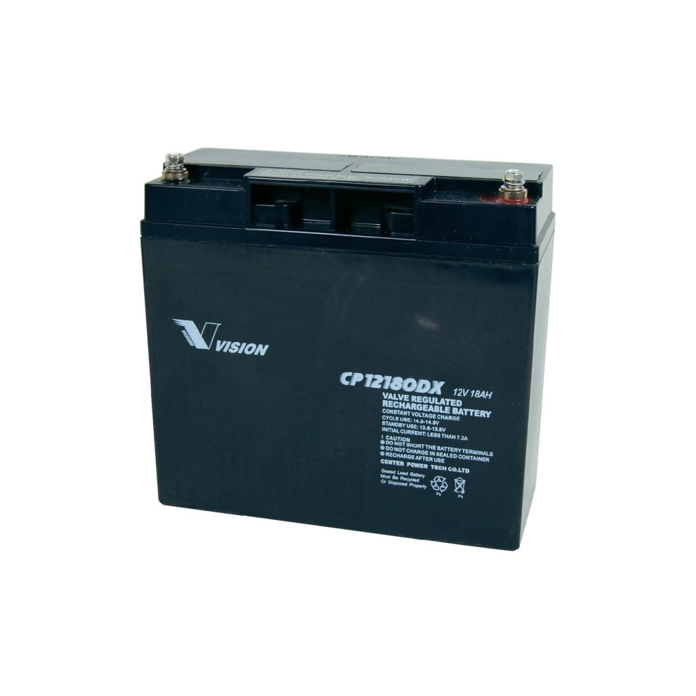 Produktbild för Vision batterier CP12180DX blybatteri 12 V 18 Ah blyfleece (...