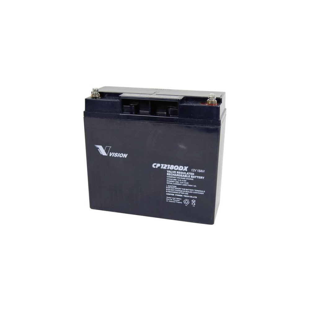 Produktbild för Vision batterier CP12180DX blybatteri 12 V 18 Ah blyfleece (...