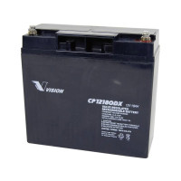 Produktbild för Vision batterier CP12180DX blybatteri 12 V 18 Ah blyfleece (...