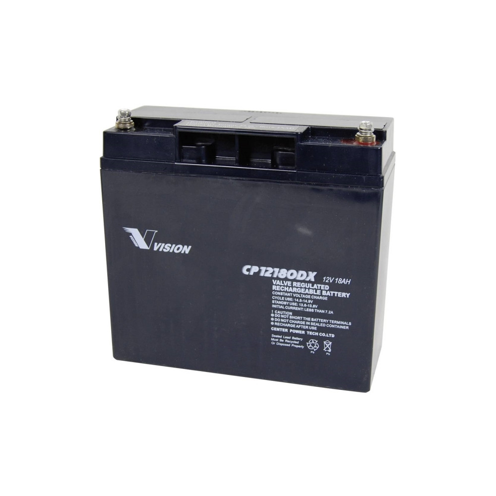 Produktbild för Vision batterier CP12180DX blybatteri 12 V 18 Ah blyfleece (...