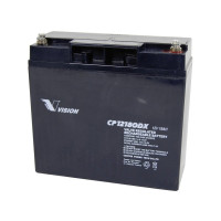 Produktbild för Vision batterier CP12180DX blybatteri 12 V 18 Ah blyfleece (...