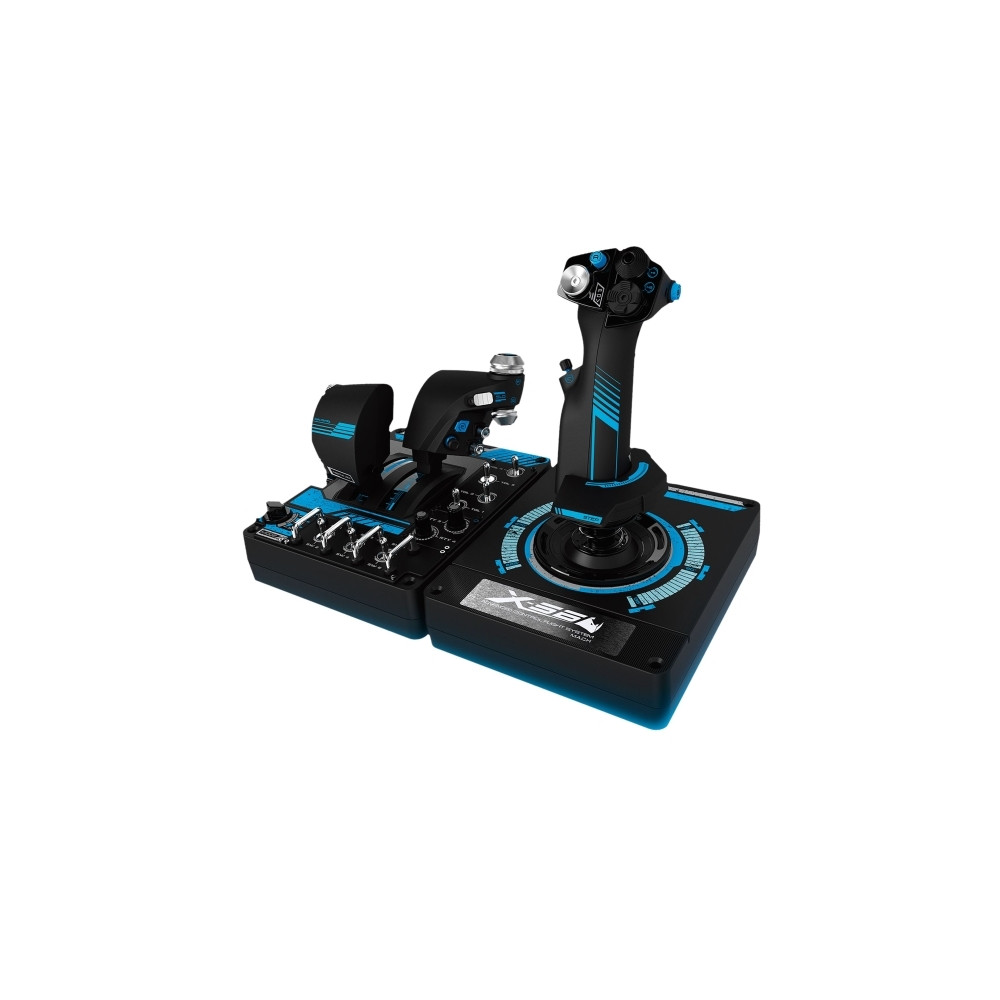 Produktbild för Logitech X56 H.O.T.A.S. - joystick och spjäll - kabelansluten