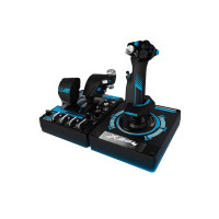 Produktbild för Logitech X56 H.O.T.A.S. - joystick och spjäll - kabelansluten