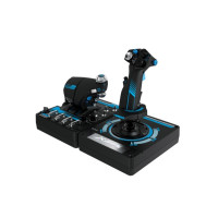 Produktbild för Logitech X56 H.O.T.A.S. - joystick och spjäll - kabelansluten