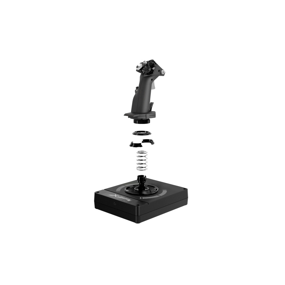 Produktbild för Logitech X56 H.O.T.A.S. - joystick och spjäll - kabelansluten