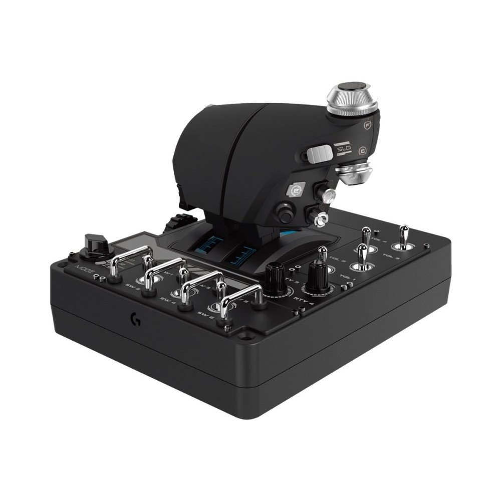 Produktbild för Logitech X56 H.O.T.A.S. - joystick och spjäll - kabelansluten