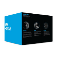 Produktbild för Logitech X56 H.O.T.A.S. - joystick och spjäll - kabelansluten
